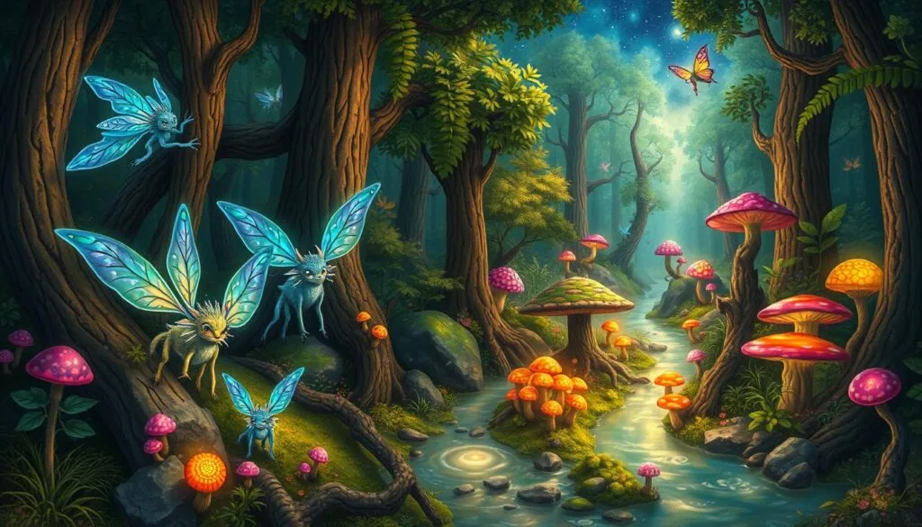 prompts para crear ilustraciones de especies fantásticas con ia