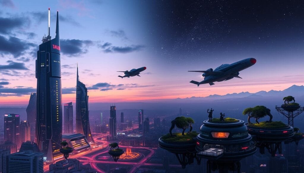 prompts para crear ilustraciones de historias de ciencia ficción con ia