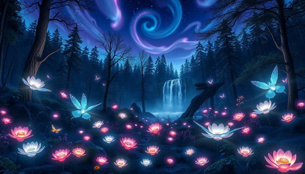 prompts para crear ilustraciones de mundos mágicos con ia