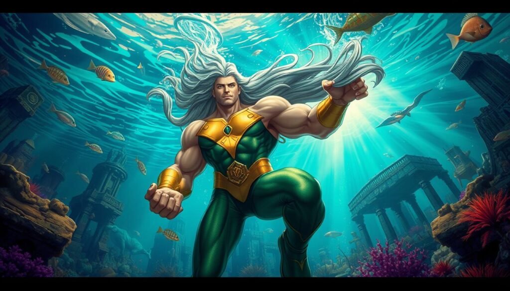 prompts para crear imagen de personajes de Aquaman con ia (Nueva versión)