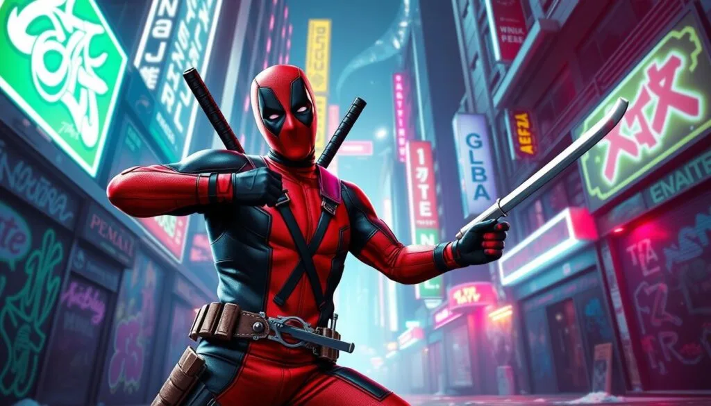 prompts para crear imagen de personajes de Deadpool con IA