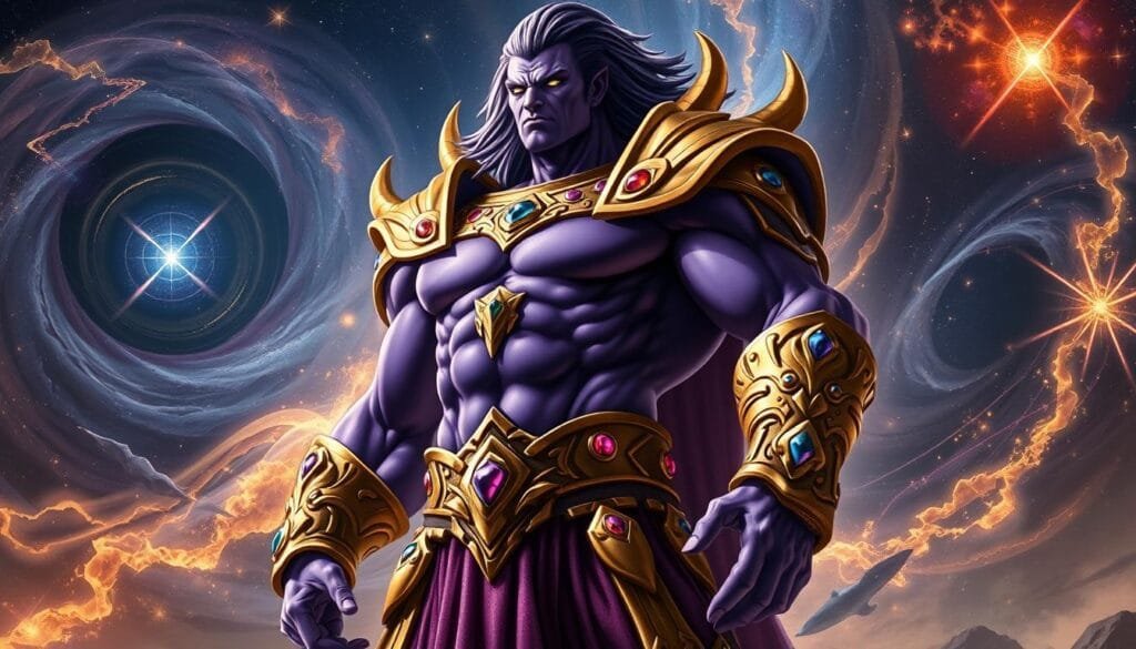 prompts para crear imagen de personajes de Thanos con ia