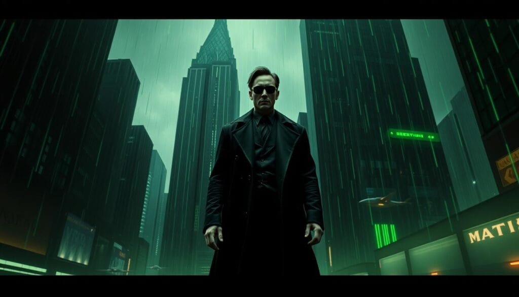 prompts para crear imagen de personajes de The Matrix con ia