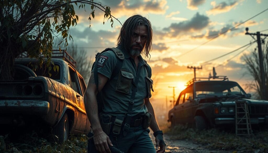 prompts para crear imagen de personajes de The Walking Dead con ia