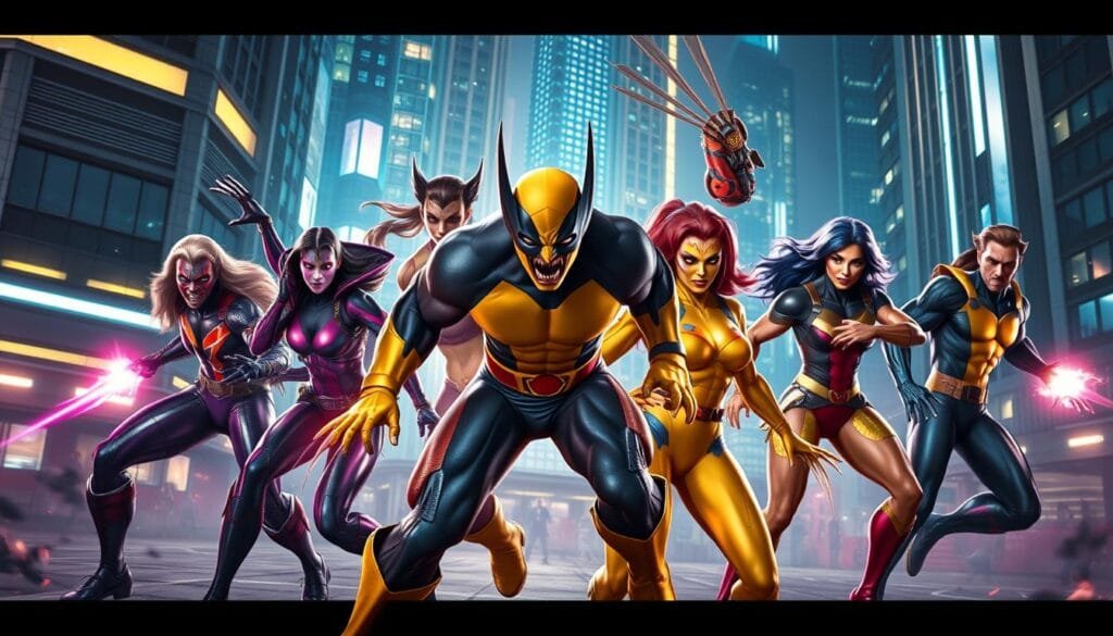 prompts para crear imagen de personajes de X-Men con ia