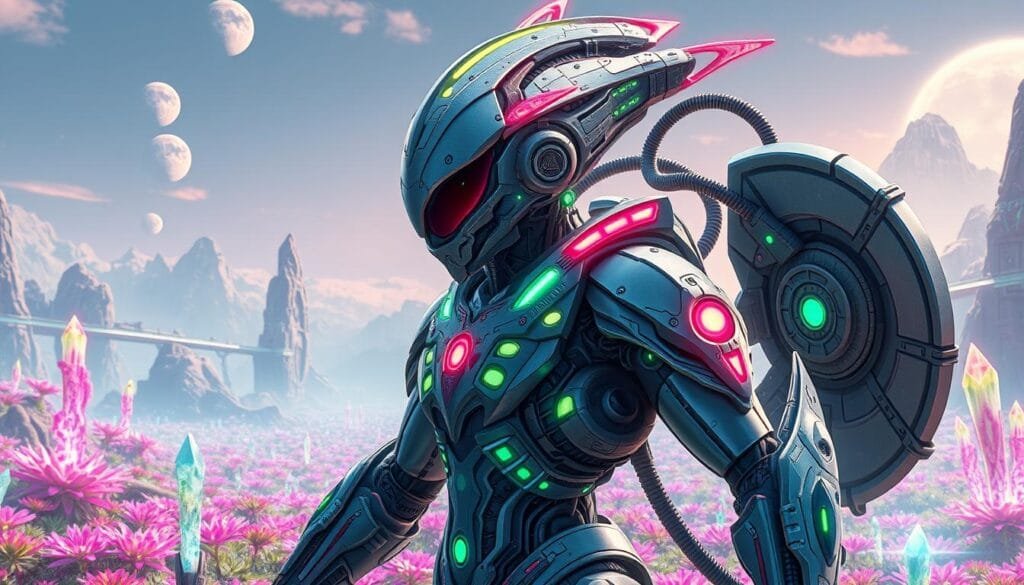 prompts para crear imágenes de personajes de ciencia ficción con IA