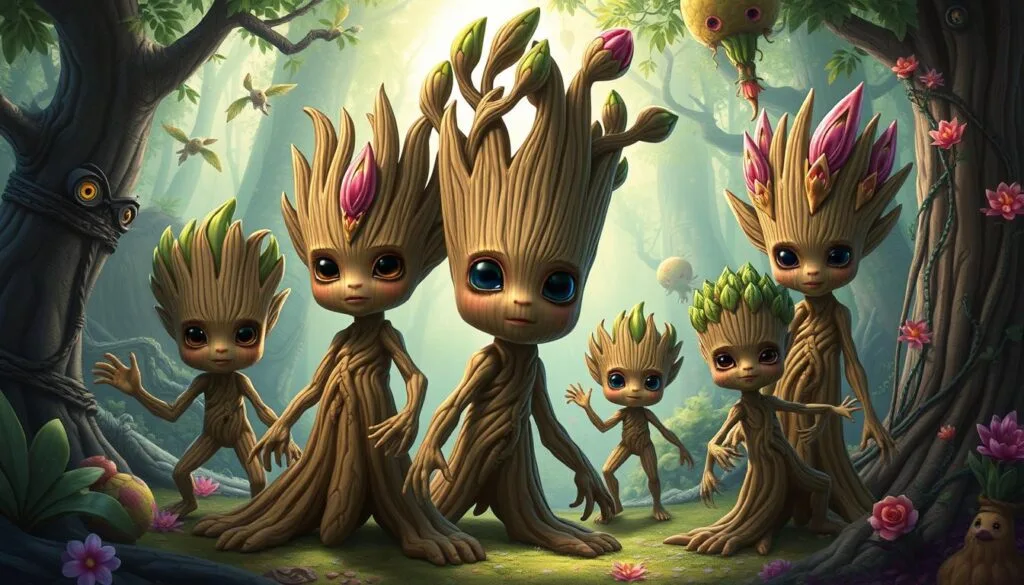 prompts para personajes de Groot