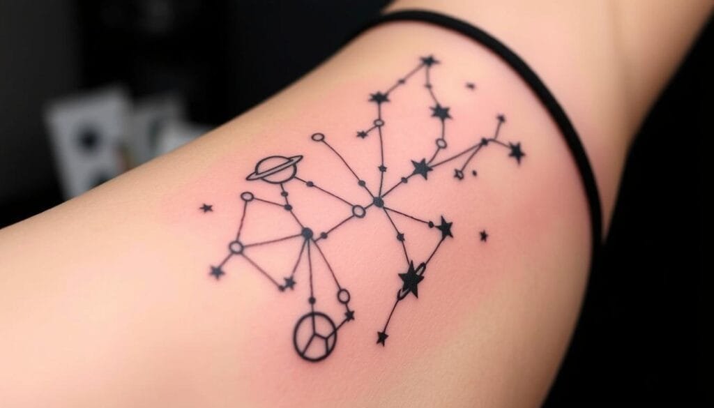 tendencias de tatuajes de constelaciones
