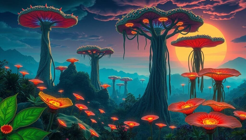 tipos de flora alienígena