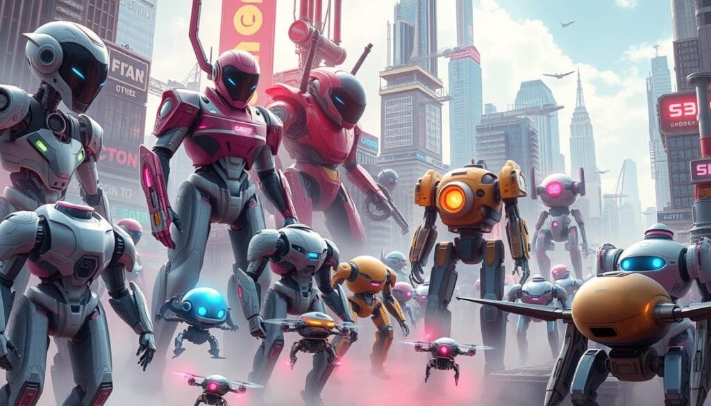 tipos de robots en arte digital