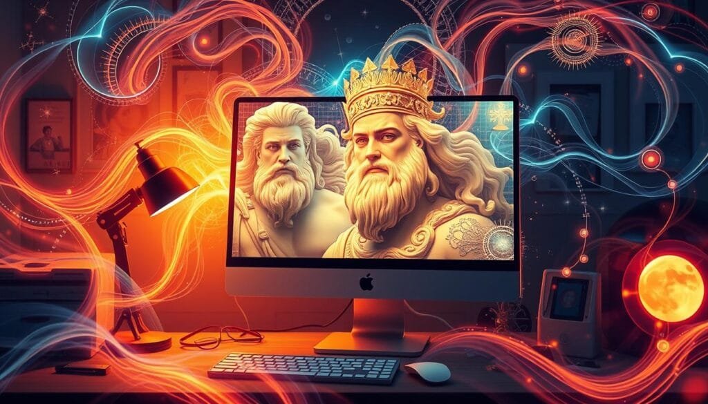 uso de IA en ilustraciones mitológicas uso de IA en ilustraciones mitológicas