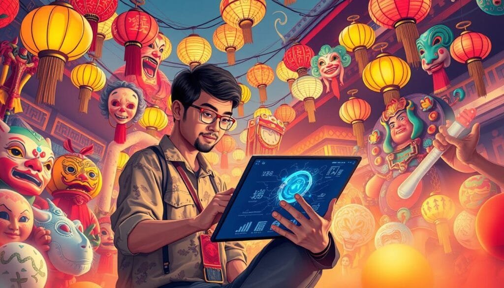 utilización de IA para crear ilustraciones culturales