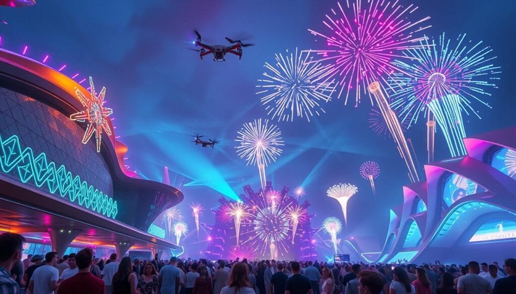 prompts tecnológicos ilustraciones futuristas