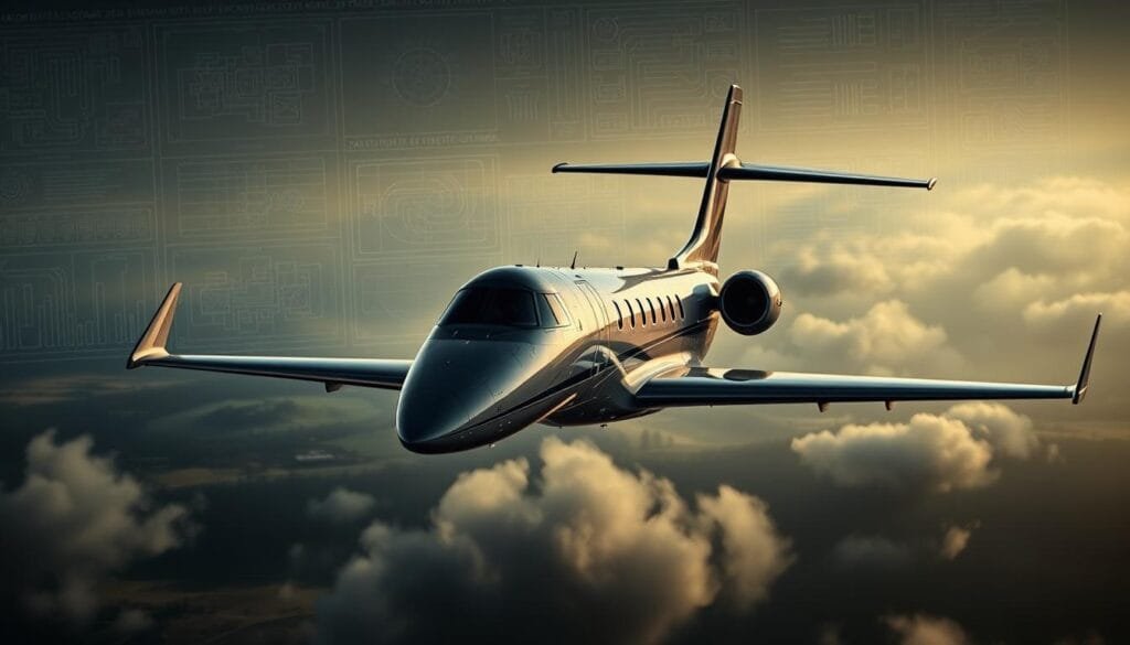 A detailed, cinematic image of a Falcon aircraft meticulously crafted for a specific project. The Falcon occupies the foreground, its sleek, angular fuselage and swept wings cast in dramatic lighting, creating a sense of power and precision. In the middle ground, a technical backdrop of computer-generated schematics and engineering diagrams provide context. The background is filled with a misty, atmospheric landscape, hinting at the Falcon's capability to soar through diverse environments. The image conveys a balance of technical sophistication and artistic expression, perfectly suited to illustrate the section on "Creating Falcon Images for Specific Projects".