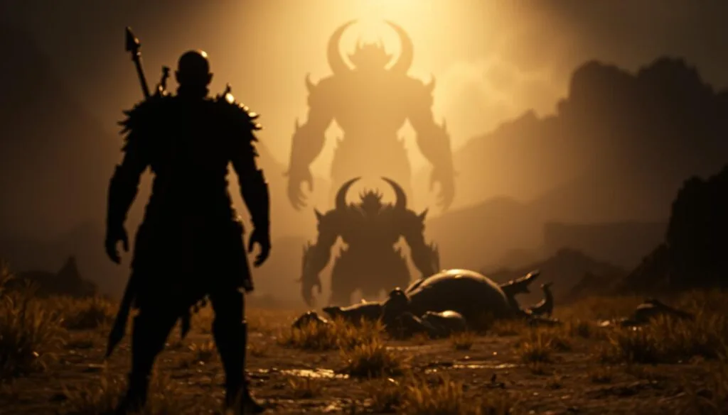 A dimly lit scene showcasing common pitfalls in Elden Ring image generation. In the foreground, a warrior stands distorted, their limbs misaligned and features blurred. Behind them, a once-majestic landscape is reduced to a hazy, pixelated mess. In the middle ground, a fallen boss appears unrecognizable, its intricate details lost to the limitations of the model. The background depicts a looming, ominous presence, hinting at the challenges faced when capturing the game's atmospheric grandeur. Soft, warm lighting casts dramatic shadows, creating a sense of unease. The overall composition conveys the need to carefully construct prompts to overcome common issues and faithfully recreate the visually stunning world of Elden Ring. A dimly lit scene showcasing common pitfalls in Elden Ring image generation. In the foreground, a warrior stands distorted, their limbs misaligned and features blurred. Behind them, a once-majestic landscape is reduced to a hazy, pixelated mess. In the middle ground, a fallen boss appears unrecognizable, its intricate details lost to the limitations of the model. The background depicts a looming, ominous presence, hinting at the challenges faced when capturing the game's atmospheric grandeur. Soft, warm lighting casts dramatic shadows, creating a sense of unease. The overall composition conveys the need to carefully construct prompts to overcome common issues and faithfully recreate the visually stunning world of Elden Ring.