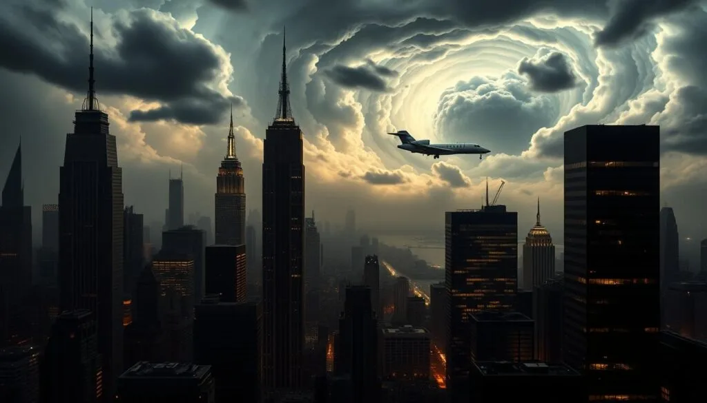 A sleek, high-contrast visual tapestry of the Succession universe. In the foreground, a panoramic view of the towering, angular corporate skyscrapers of New York City, bathed in moody, atmospheric lighting. In the middle ground, glimpses of the dysfunctional Roy family's luxurious private jets, yachts, and lavish estates, hinting at the opulent yet troubled lives within. In the background, a swirling, turbulent sky filled with ominous storm clouds, foreshadowing the complex web of power struggles and personal dramas that define the show. The entire scene rendered with a cinematic, cinéma vérité aesthetic, capturing the grand scale and intimate emotional resonance of the Succession narrative. A sleek, high-contrast visual tapestry of the Succession universe. In the foreground, a panoramic view of the towering, angular corporate skyscrapers of New York City, bathed in moody, atmospheric lighting. In the middle ground, glimpses of the dysfunctional Roy family's luxurious private jets, yachts, and lavish estates, hinting at the opulent yet troubled lives within. In the background, a swirling, turbulent sky filled with ominous storm clouds, foreshadowing the complex web of power struggles and personal dramas that define the show. The entire scene rendered with a cinematic, cinéma vérité aesthetic, capturing the grand scale and intimate emotional resonance of the Succession narrative.
