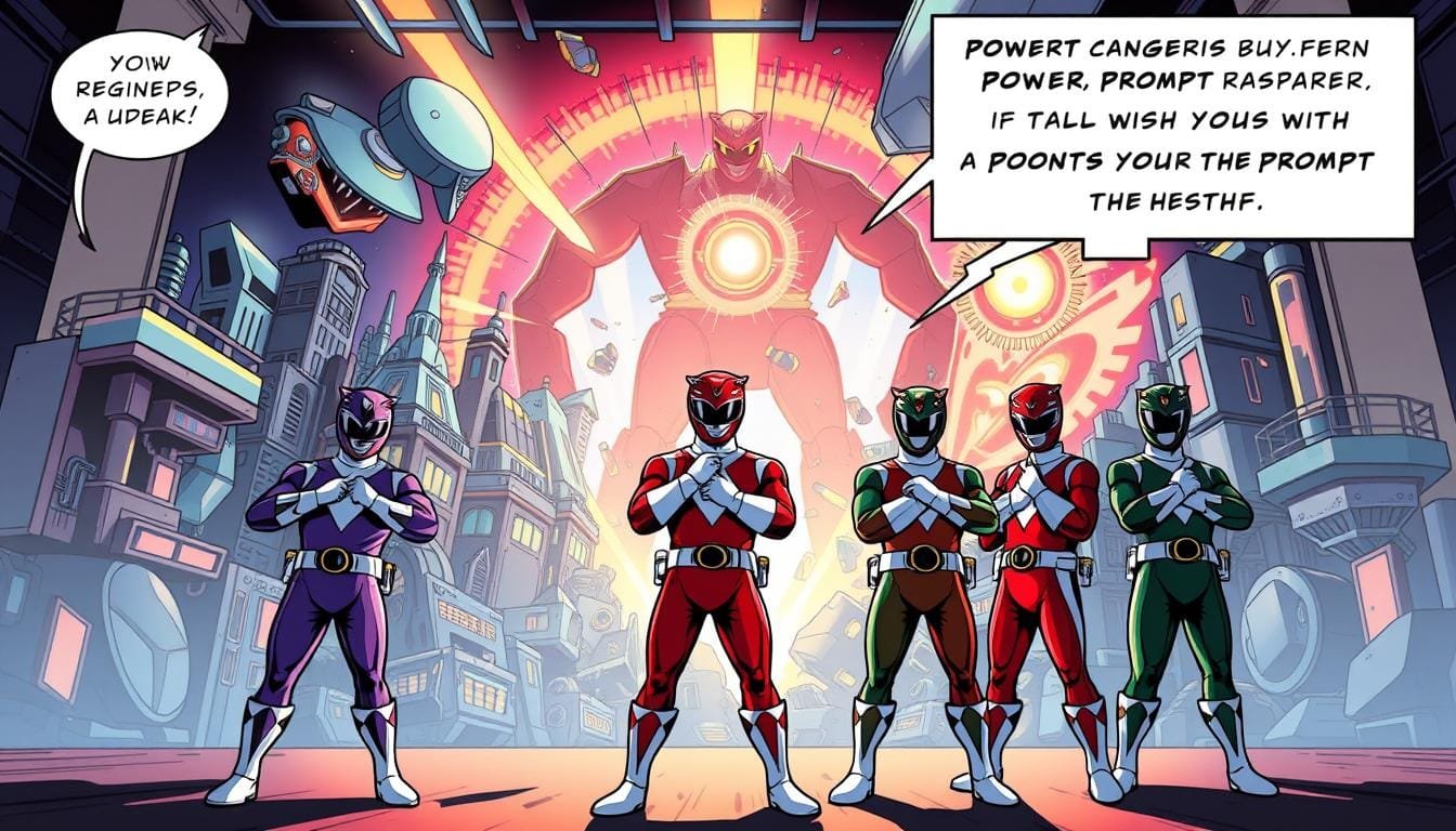 Prompts para Crear Imágenes de Power Rangers con IA