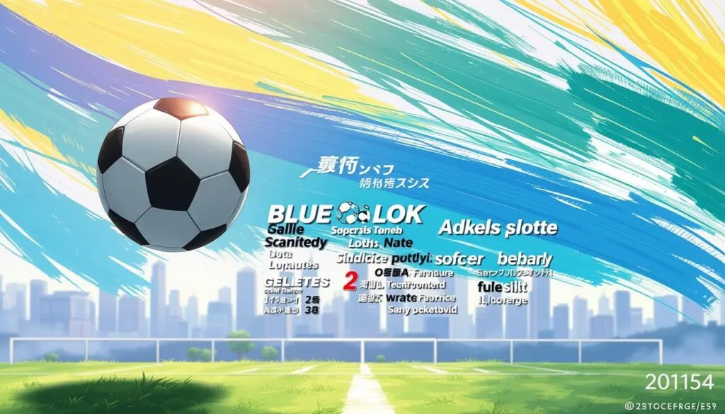 Prompt A detailed illustration showcasing the fundamental principles of AI-generated prompts for creating images of the popular anime and manga series "Blue Lock". In the foreground, a soccer ball floats against a vibrant backdrop of dynamic brushstrokes in shades of blue, green, and gold, symbolizing the creative energy and technical mastery required for effective prompt engineering. The middle ground features a cluster of various text prompts, each with distinct styles and compositions, representing the diverse approaches to generating visuals for Blue Lock. In the background, a hazy cityscape emerges, hinting at the urban setting and competitive spirit of the series. The overall atmosphere conveys a sense of technical proficiency, artistic flair, and the thrill of soccer strategy, all of which are essential elements in crafting prompts that can faithfully capture the essence of Blue Lock.