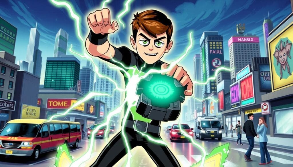 Prompts para Crear Imágenes de Ben 10 con IA 1 Prompts para Crear Imágenes de Ben 10 con IA