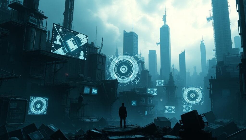 Prompts para Crear Imágenes de Black Mirror con IA 1 Prompts para Crear Imágenes de Black Mirror con IA