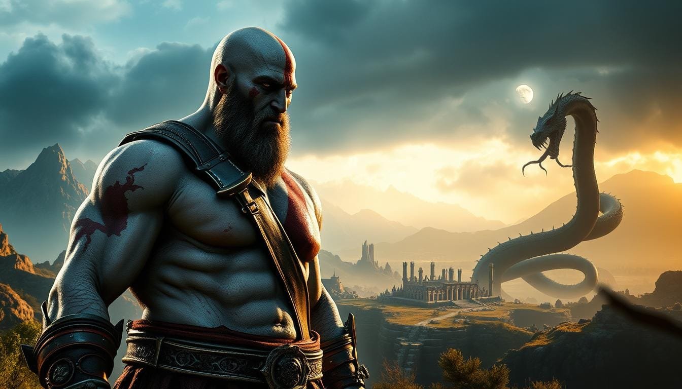 Prompts para Crear Imágenes de God of War con IA 1 Prompts para Crear Imágenes de God of War con IA