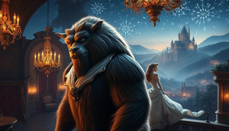 Prompts para Crear Imágenes de La Bella y la Bestia con IA