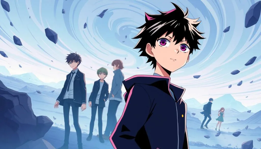 Prompts para Crear Imágenes de Mob Psycho 100 con IA 1 Prompts para Crear Imágenes de Mob Psycho 100 con IA