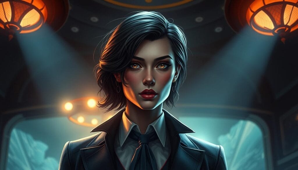 Retrato digital de Loid Forger, el misterioso espía conocido como Twilight, en un ambiente de espionaje sofisticado. Figura central iluminada dramáticamente, con un elegante traje y una expresión solemne, rodeada de detalles simbólicos como sombras alargadas, luces tenues y una paleta de colores fríos que reflejan su naturaleza reservada. Composición equilibrada, enfocada en capturar la esencia enigmática del personaje y su rol como agente secreto. Estilo artístico digital, con texturas y pinceladas que evocan una atmósfera realista y un nivel de detalle detallado.