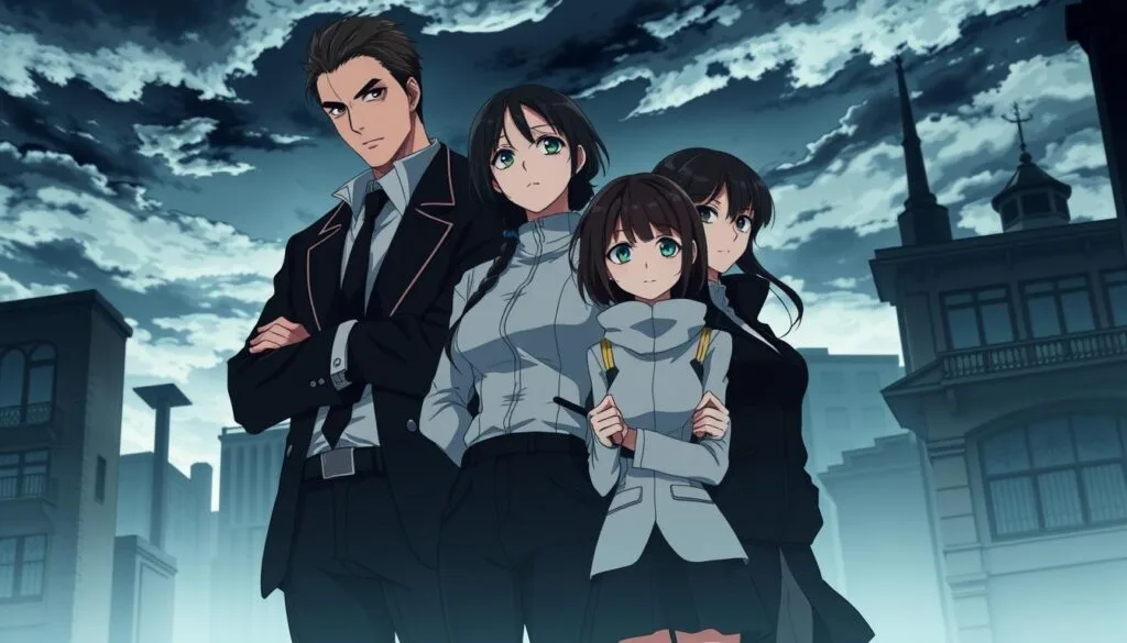 Una imagen de alta calidad que muestra una escena de la serie de anime y manga "Spy x Family". En primer plano, el padre Loid Forger, la madre Yor Forger y la hija Anya Forger posando juntos con una expresión seria y profesional, como si fueran una familia de espías. En el fondo, un conjunto de edificios y rascacielos, con un cielo nublado y una iluminación suave y sombría que evoca el tono misterioso y de intriga de la serie. La imagen tiene una paleta de colores fría y desaturada, acentuando la naturaleza secreta y sigilosa de los personajes. La composición está bien equilibrada y enfatiza la unión familiar a pesar de los peligros que enfrentan. Toda la escena transmite la esencia de "Spy x Family" de una manera visualmente impactante y envolvente. Una imagen de alta calidad que muestra una escena de la serie de anime y manga "Spy x Family". En primer plano, el padre Loid Forger, la madre Yor Forger y la hija Anya Forger posando juntos con una expresión seria y profesional, como si fueran una familia de espías. En el fondo, un conjunto de edificios y rascacielos, con un cielo nublado y una iluminación suave y sombría que evoca el tono misterioso y de intriga de la serie. La imagen tiene una paleta de colores fría y desaturada, acentuando la naturaleza secreta y sigilosa de los personajes. La composición está bien equilibrada y enfatiza la unión familiar a pesar de los peligros que enfrentan. Toda la escena transmite la esencia de "Spy x Family" de una manera visualmente impactante y envolvente.